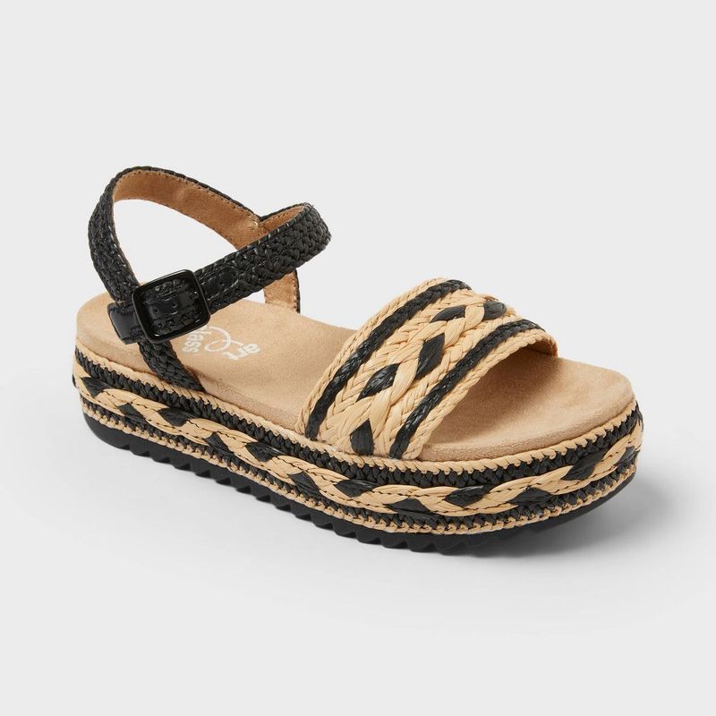 Cat  Jack  Kids Lindsey Casual Sandals  Cat  Jack Natural NaturalBlack